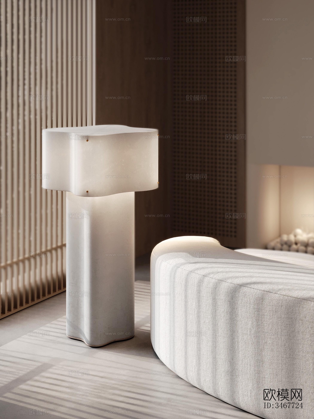 现代大平层效果图下载（渲染图8）