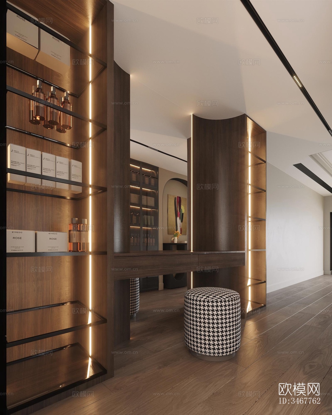 现代大平层效果图下载（渲染图18）