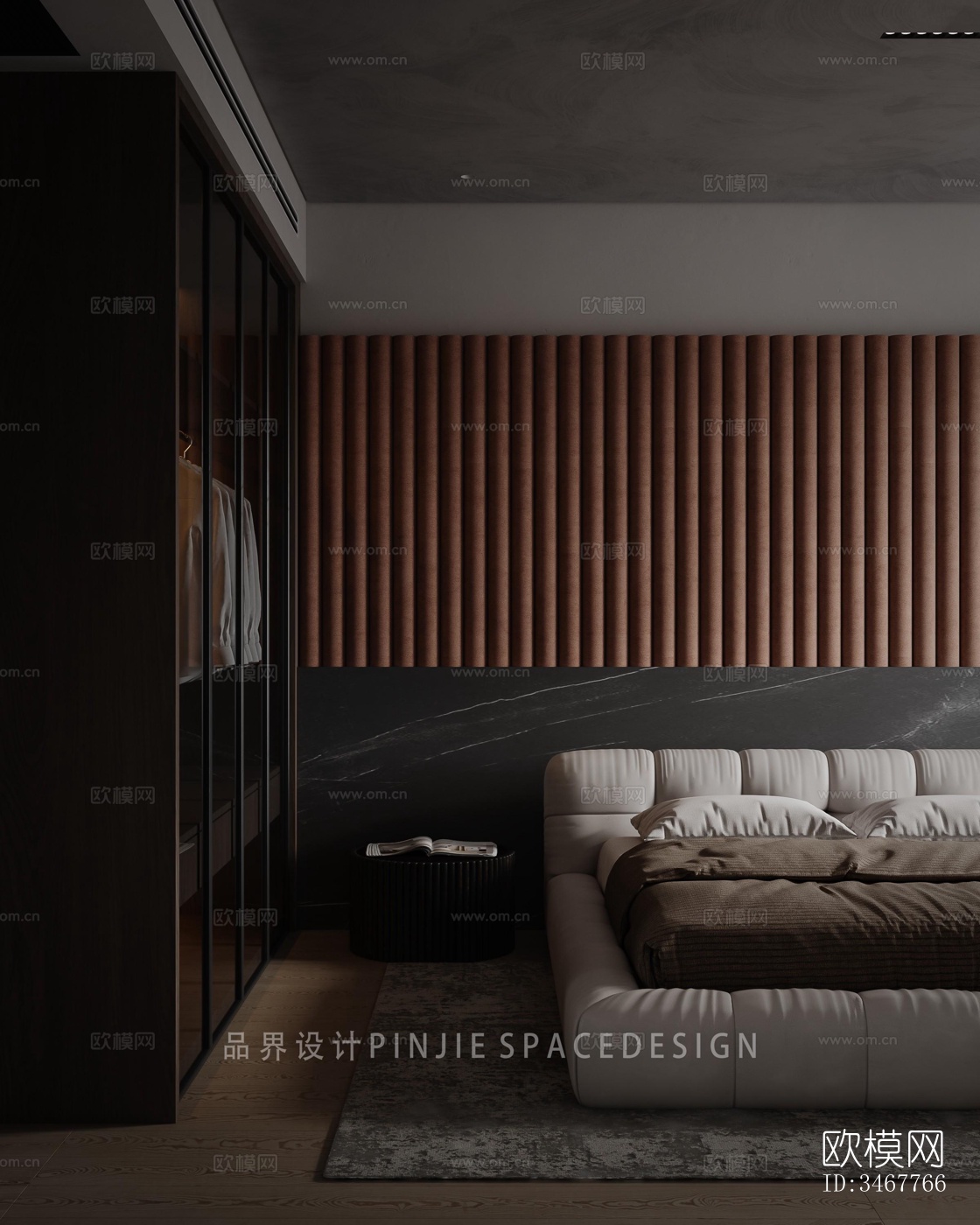 现代大平层效果图下载（渲染图15）