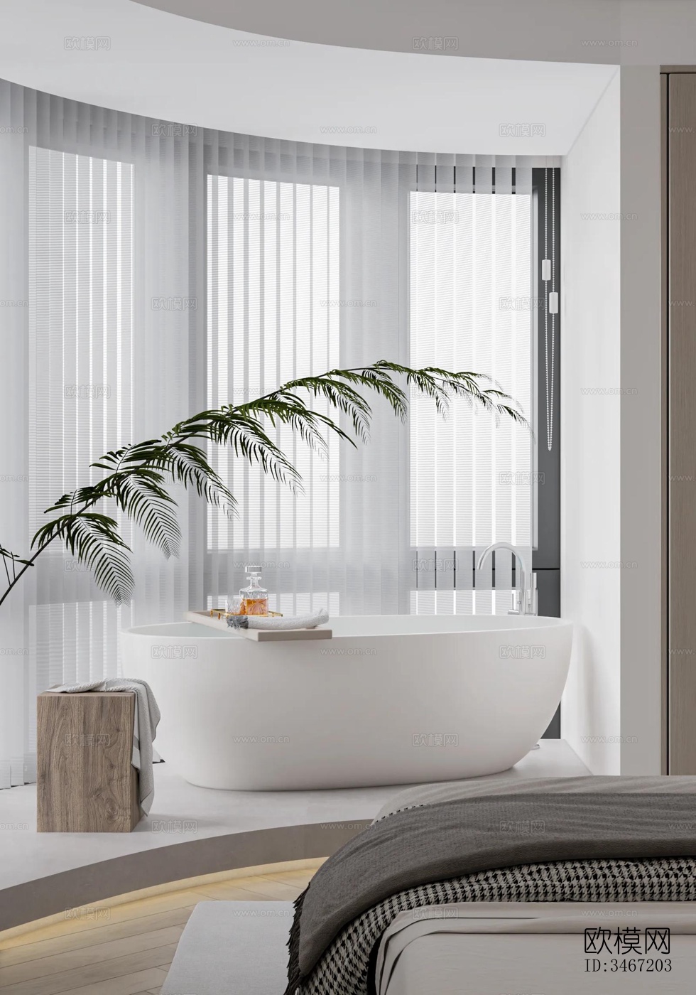 现代大平层效果图下载（渲染图10）