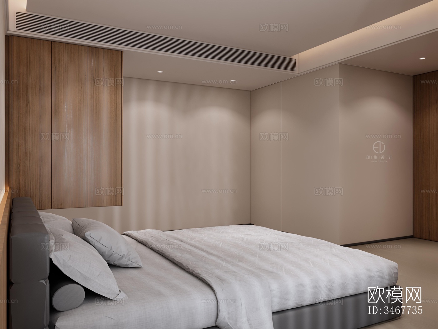 现代大平层效果图下载（渲染图8）