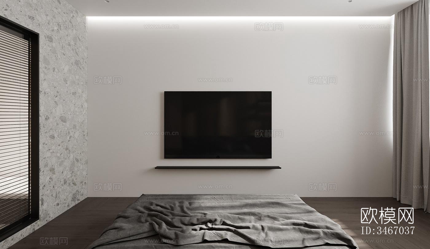 现代卧室效果图下载（渲染图6）