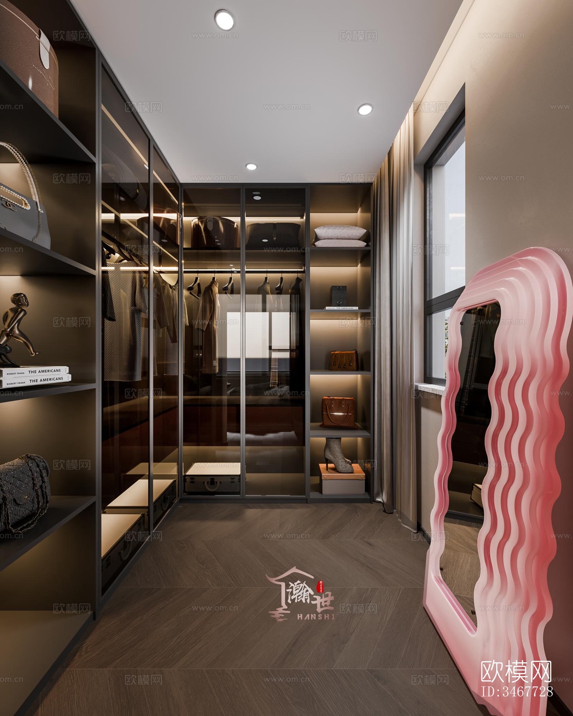 现代大平层效果图下载（渲染图6）