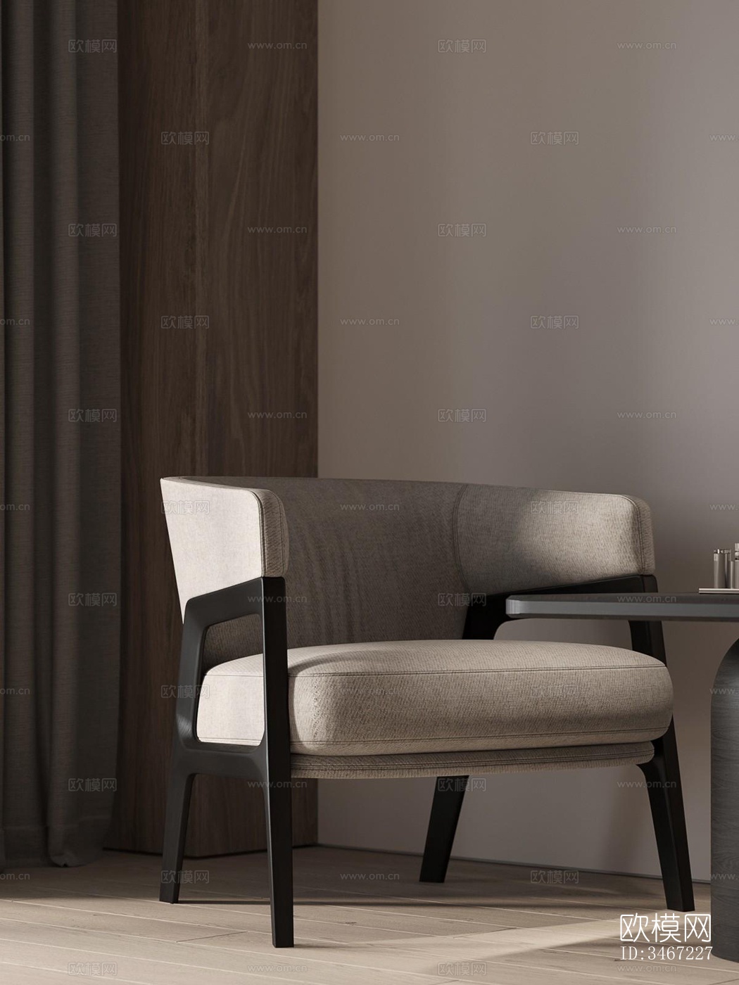 现代大平层效果图下载（渲染图8）