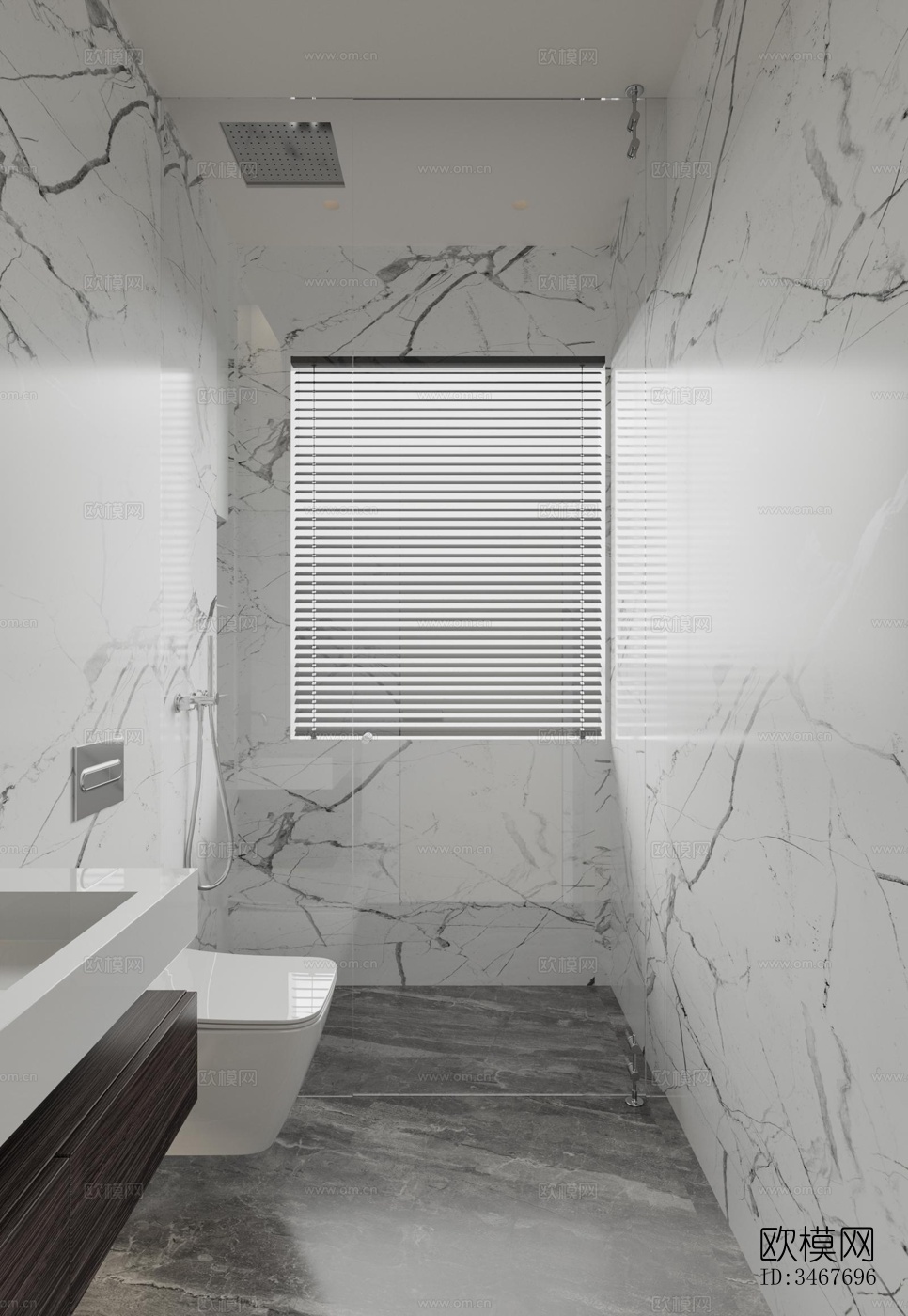 现代大平层效果图下载（渲染图11）