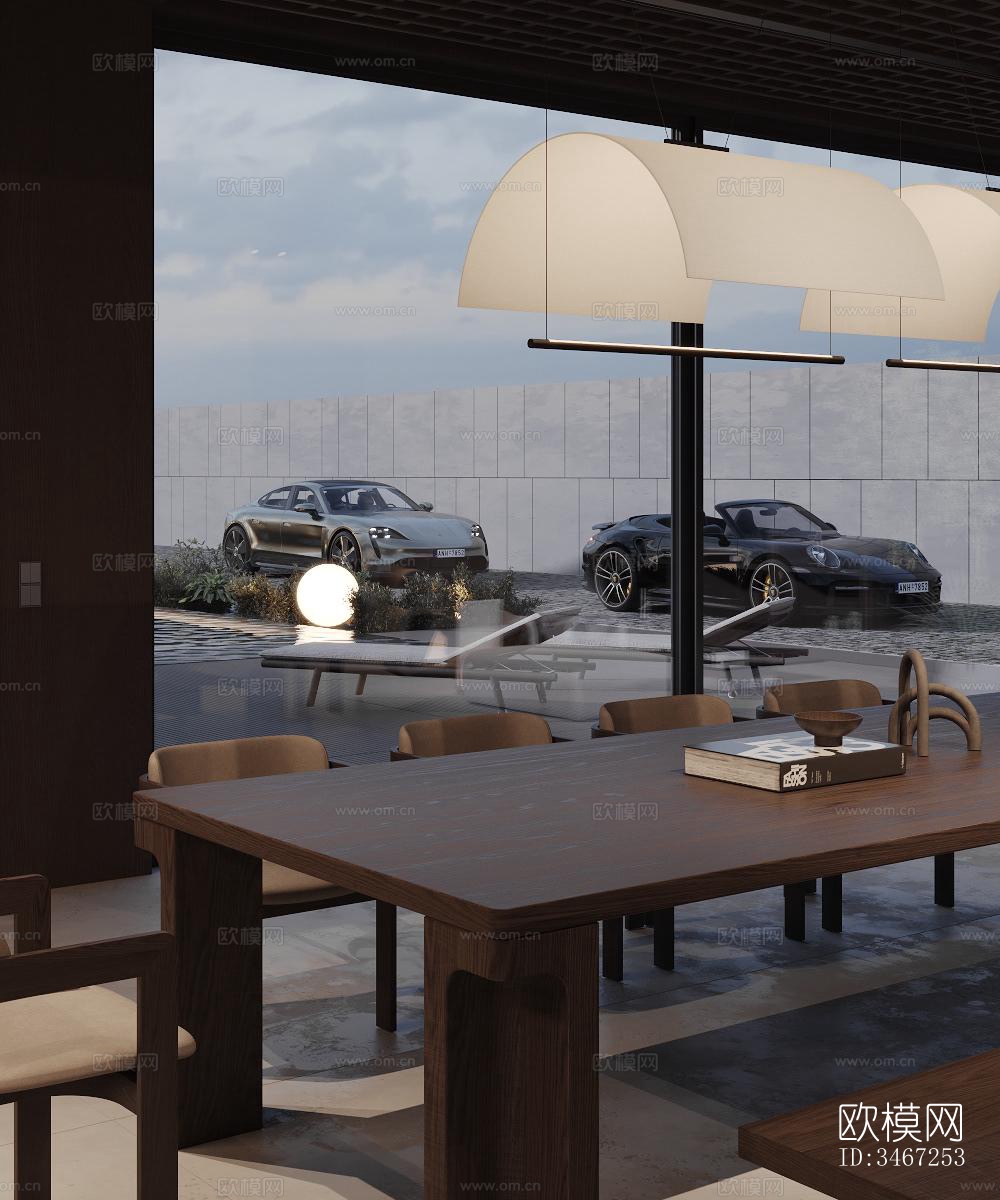 现代大平层效果图下载（渲染图19）