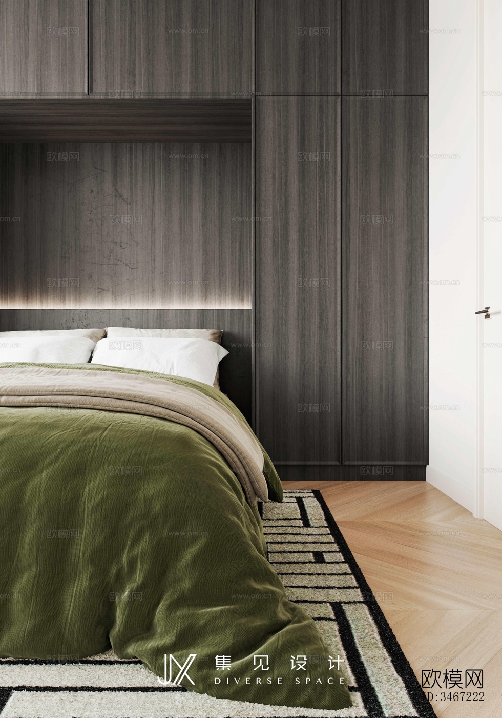 现代大平层效果图下载（渲染图5）