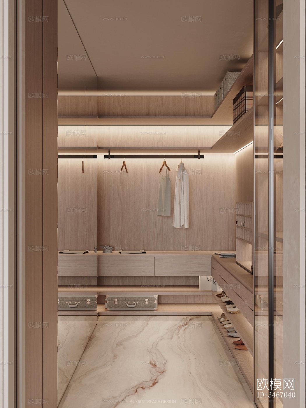 现代卧室效果图下载（渲染图4）