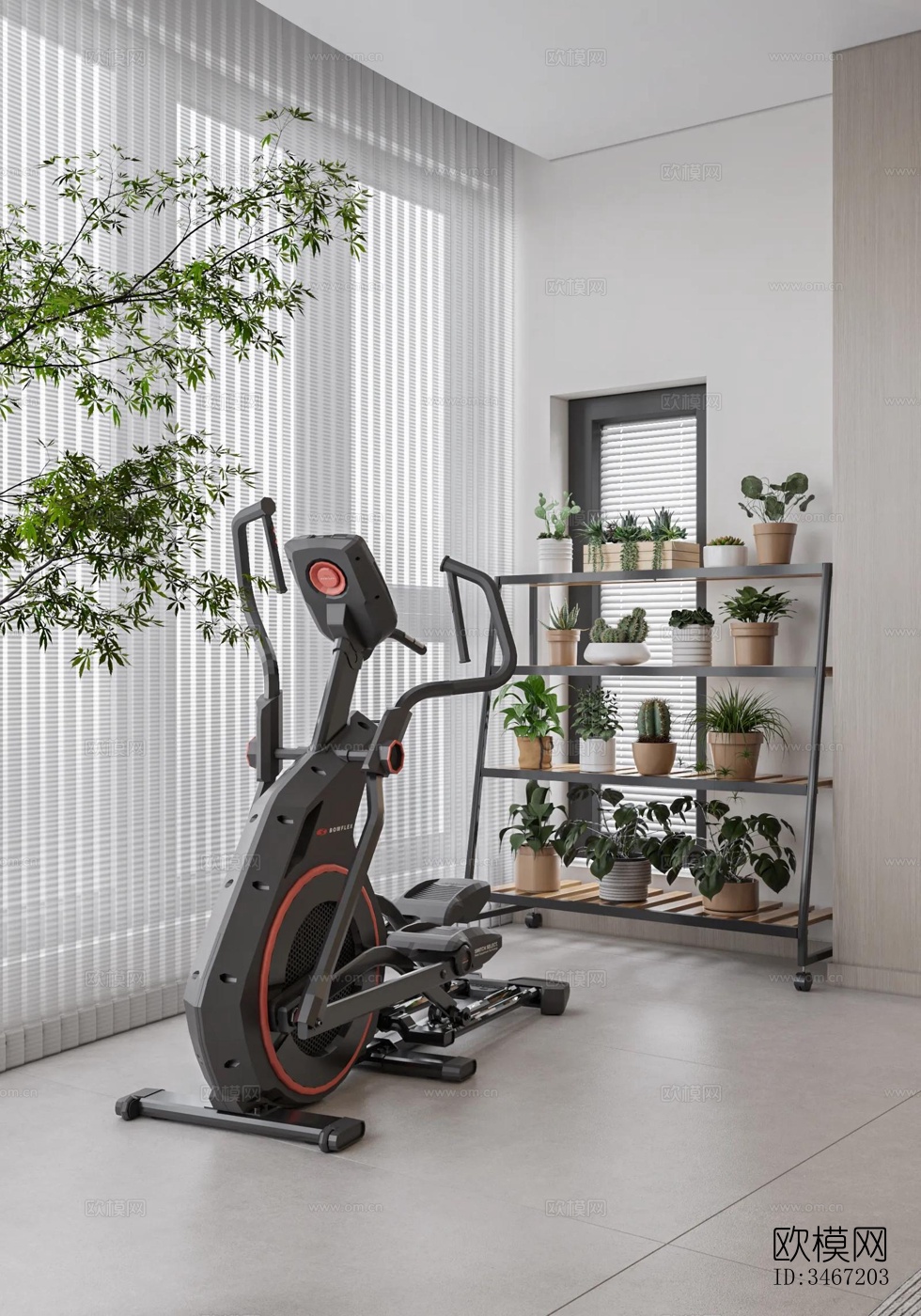 现代大平层效果图下载（渲染图16）