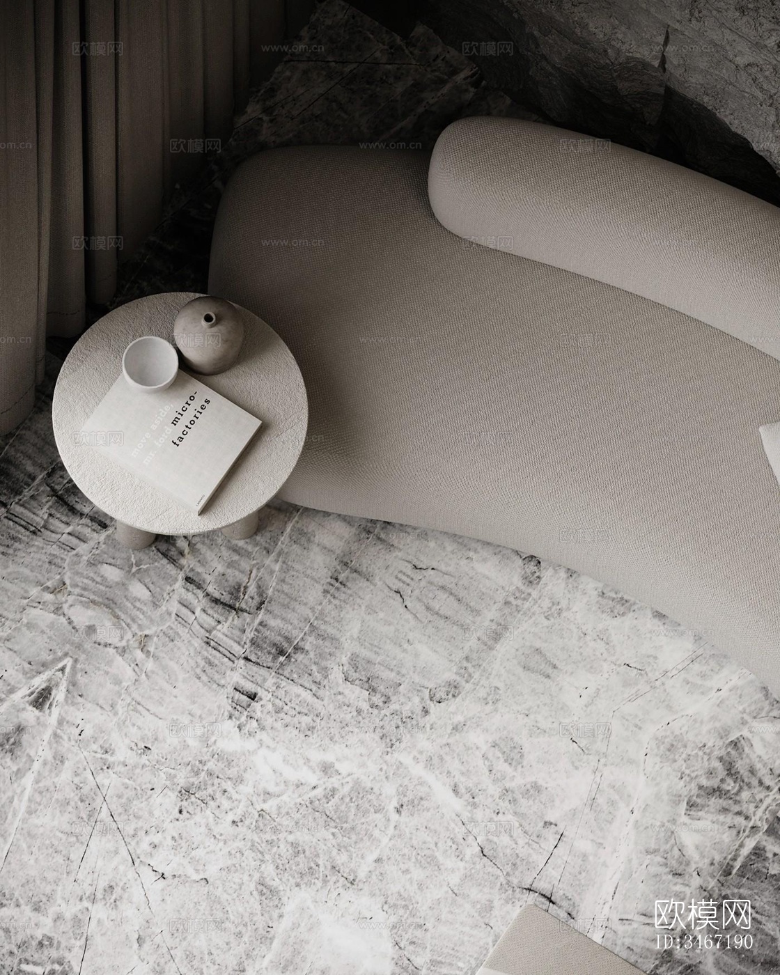 现代大平层效果图下载（渲染图11）