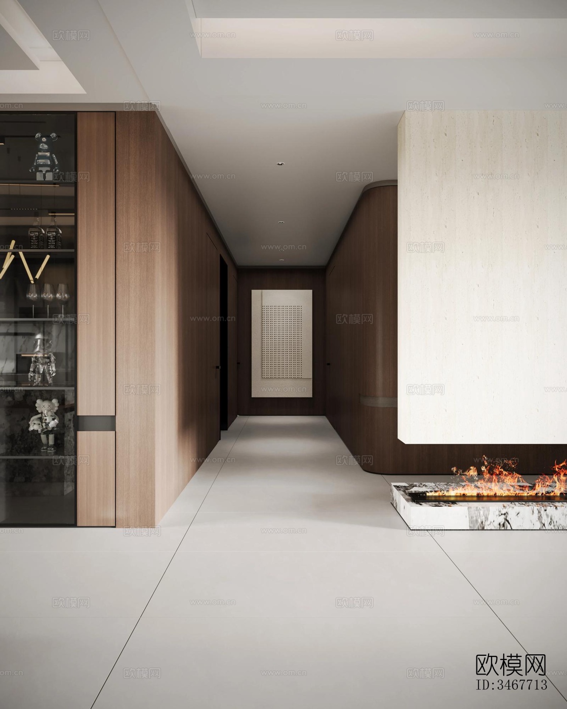 现代大平层效果图下载（渲染图10）