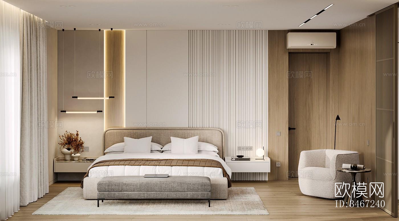 现代大平层效果图下载（渲染图12）