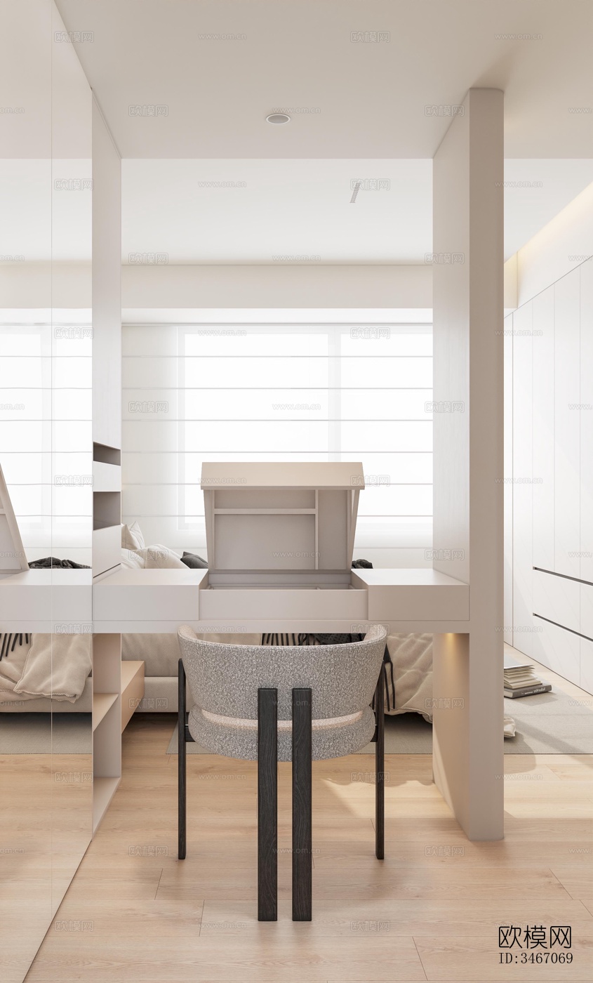 现代卧室效果图下载（渲染图2）