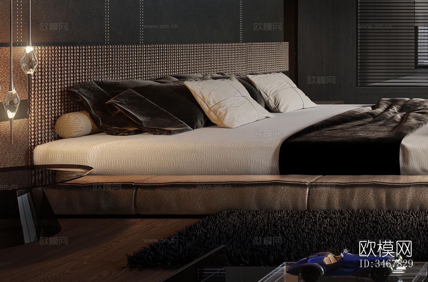 现代大平层效果图下载（渲染图14）