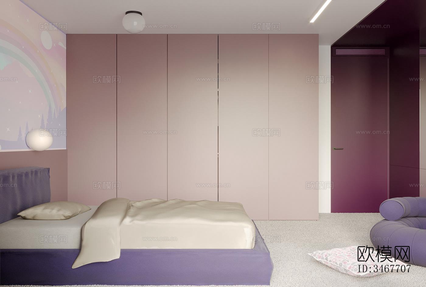 现代大平层效果图下载（渲染图8）