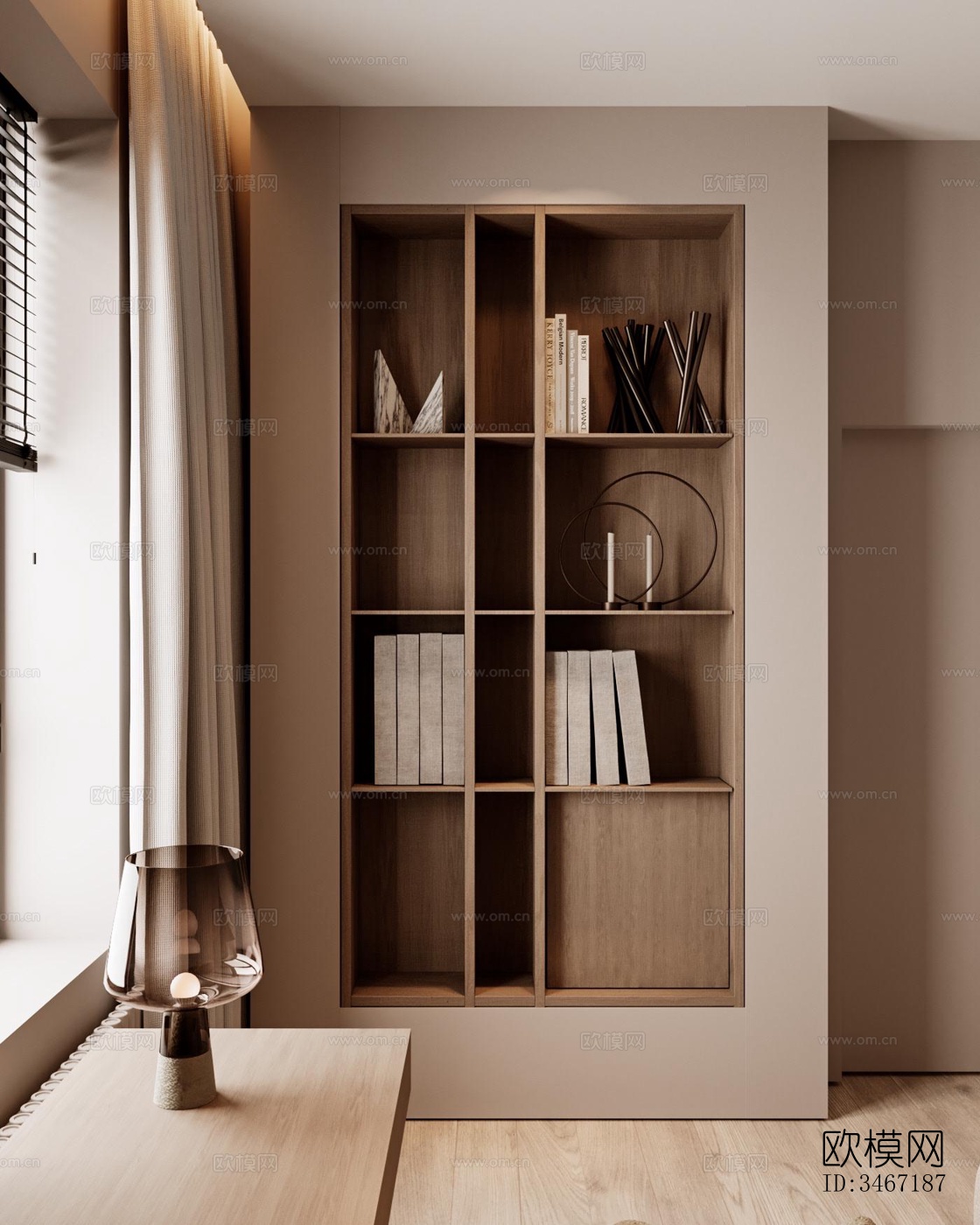 现代大平层效果图下载（渲染图20）