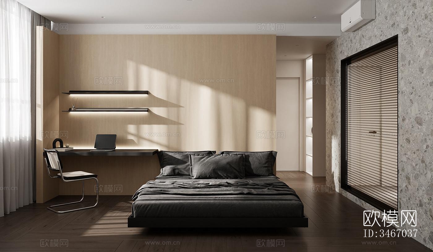 现代卧室效果图下载（渲染图3）