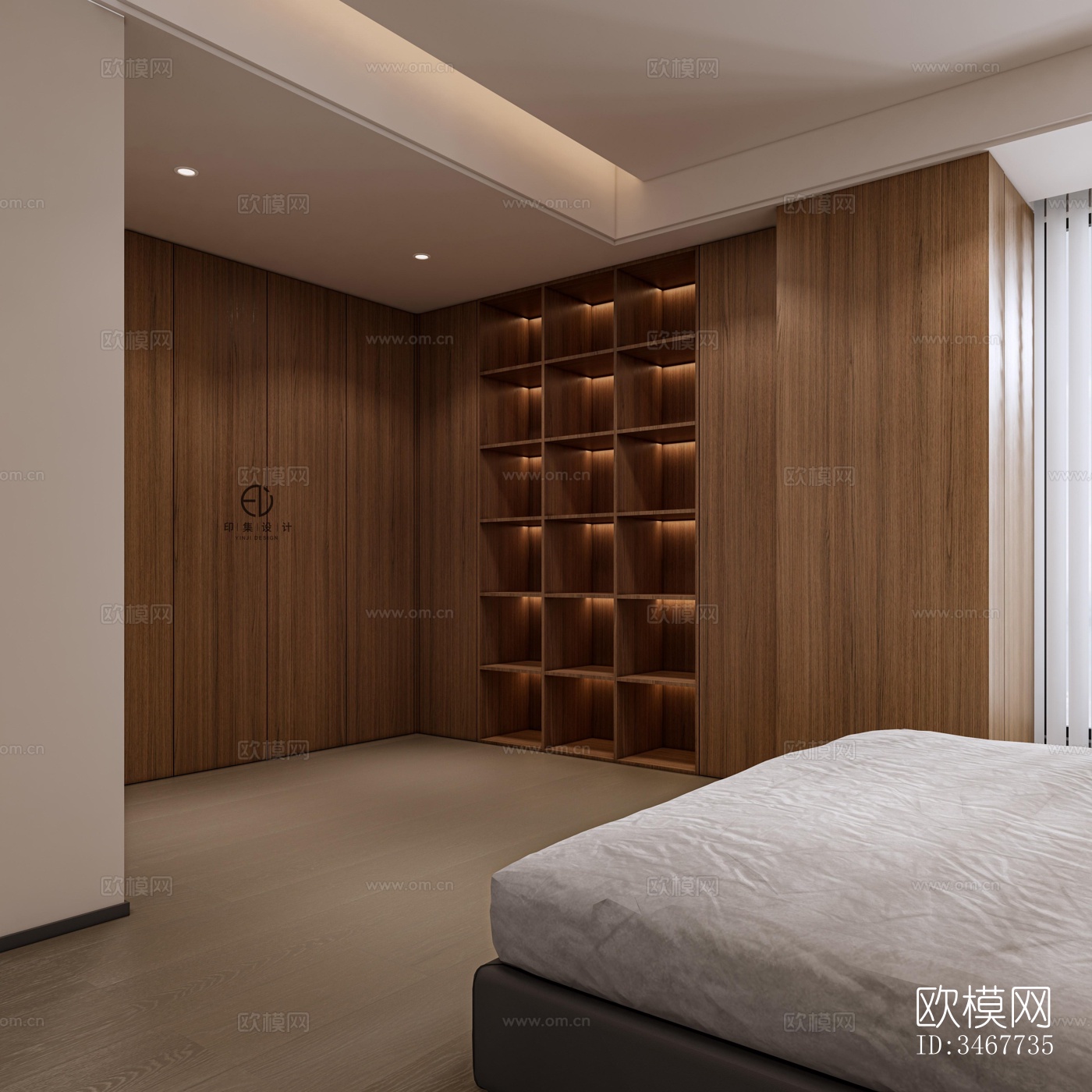 现代大平层效果图下载（渲染图11）