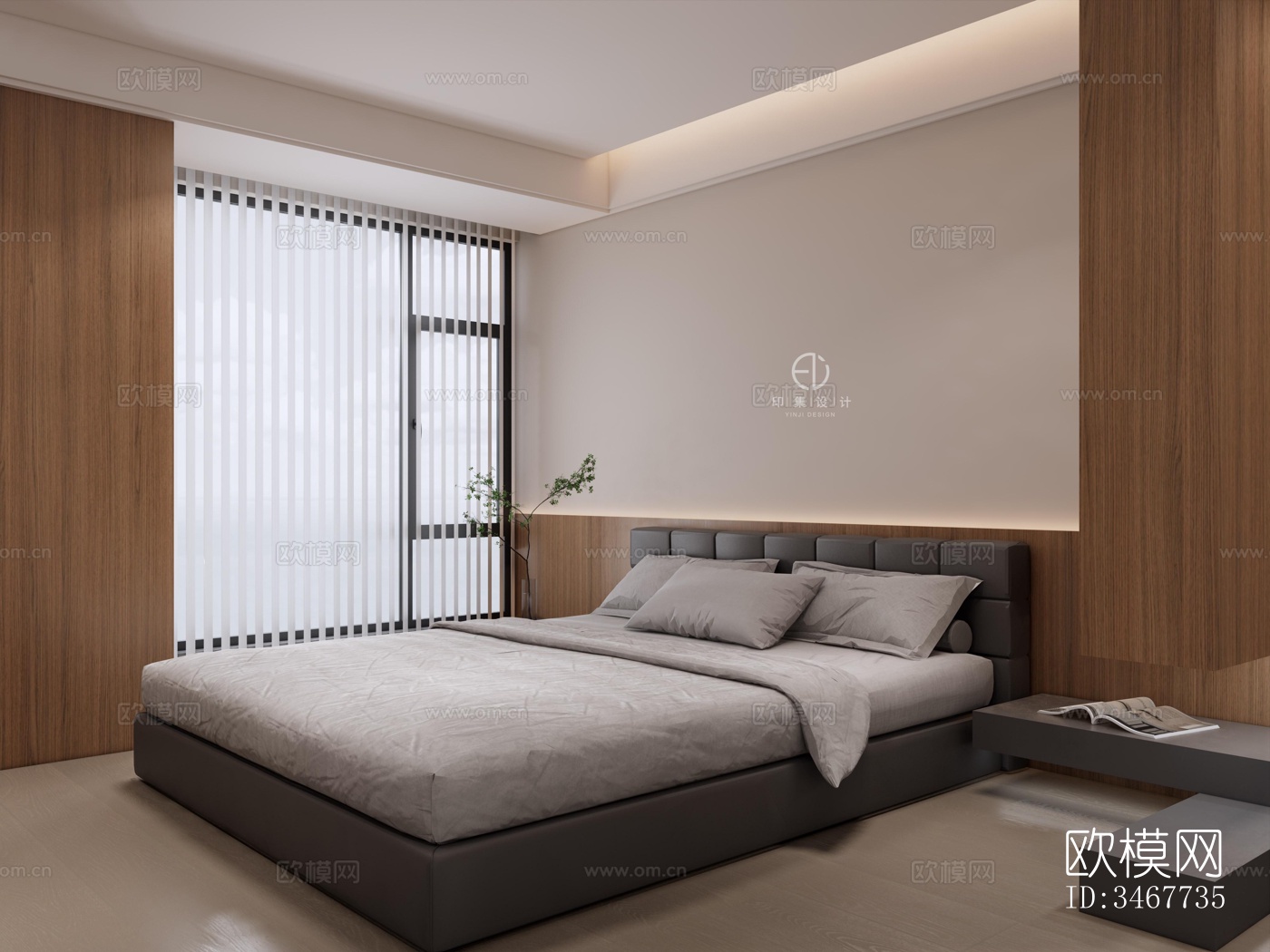 现代大平层效果图下载（渲染图10）