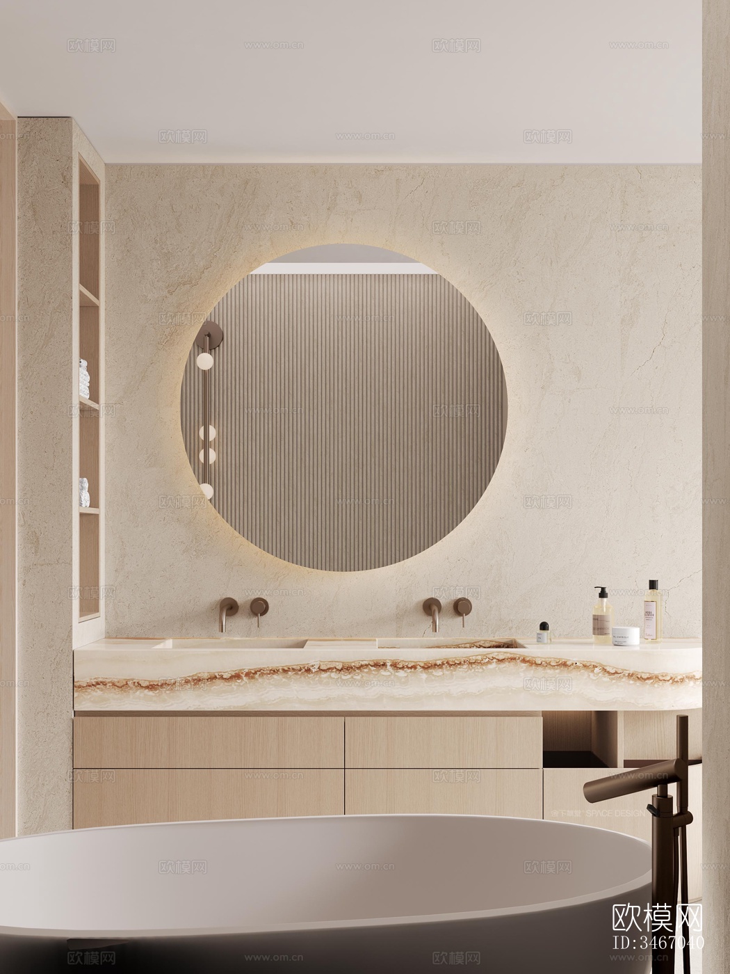 现代卧室效果图下载（渲染图7）