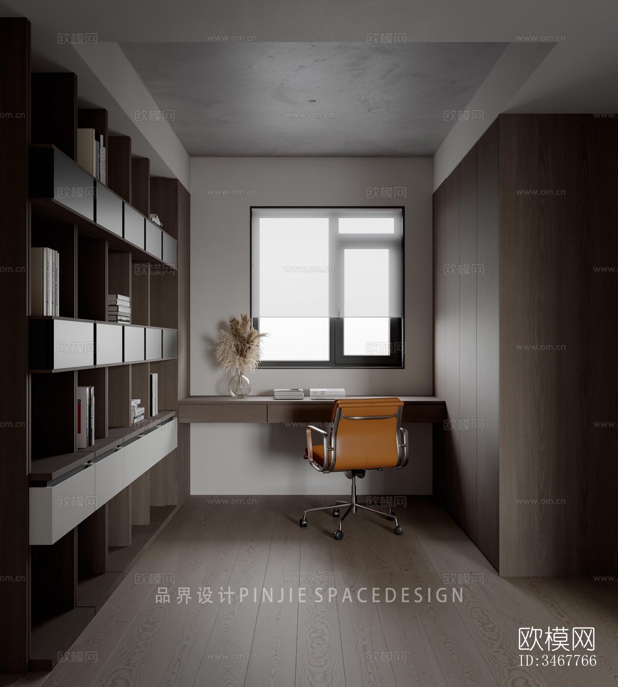 现代大平层效果图下载（渲染图5）