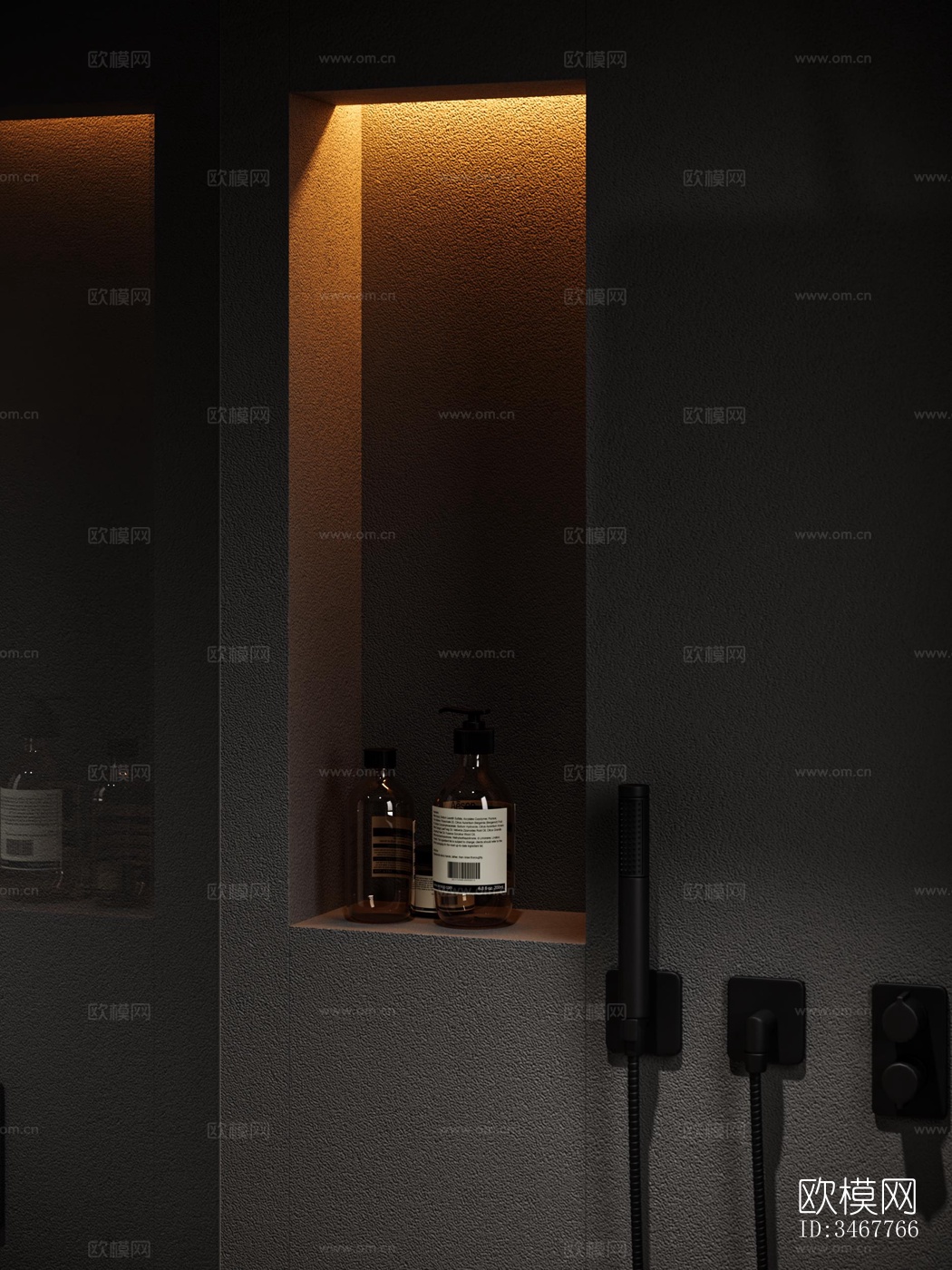 现代大平层效果图下载（渲染图8）