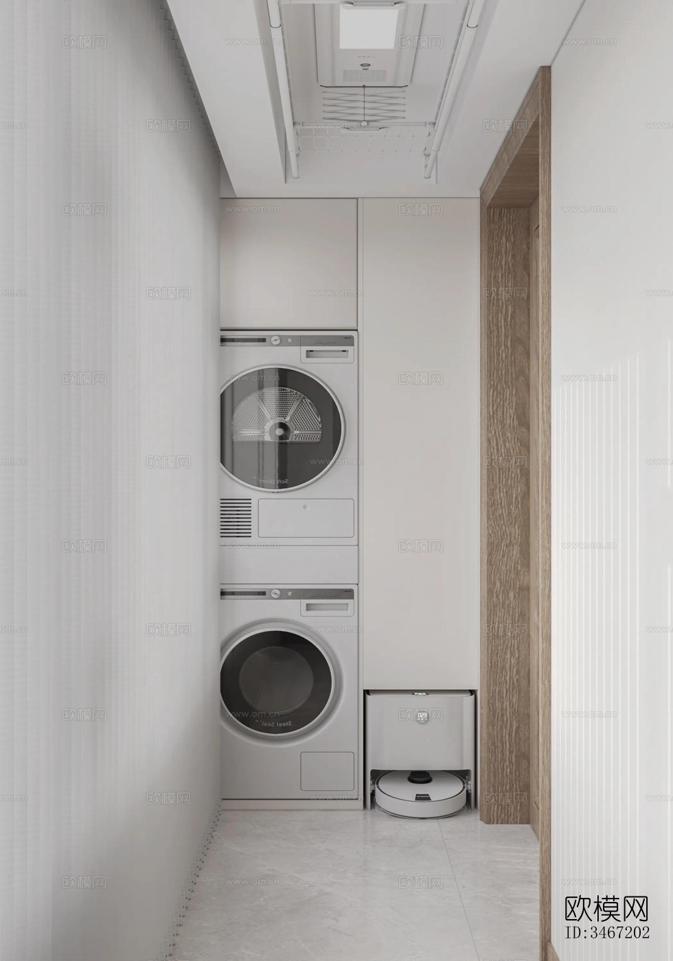 现代大平层效果图下载（渲染图13）