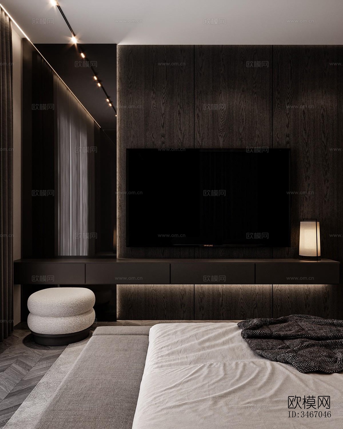 现代卧室效果图下载（渲染图6）