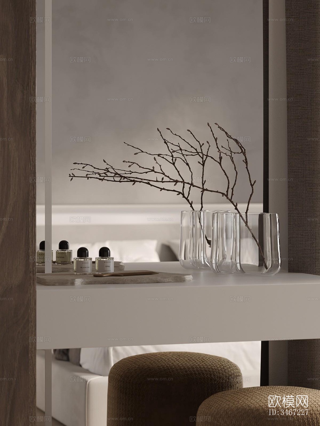 现代大平层效果图下载（渲染图5）