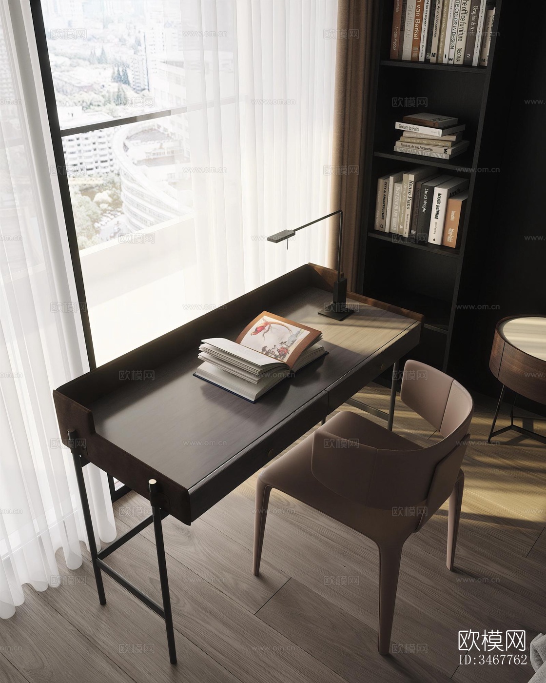 现代大平层效果图下载（渲染图15）