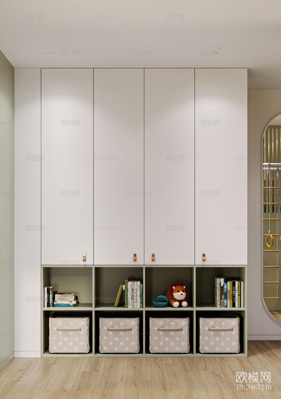 现代大平层效果图下载（渲染图5）