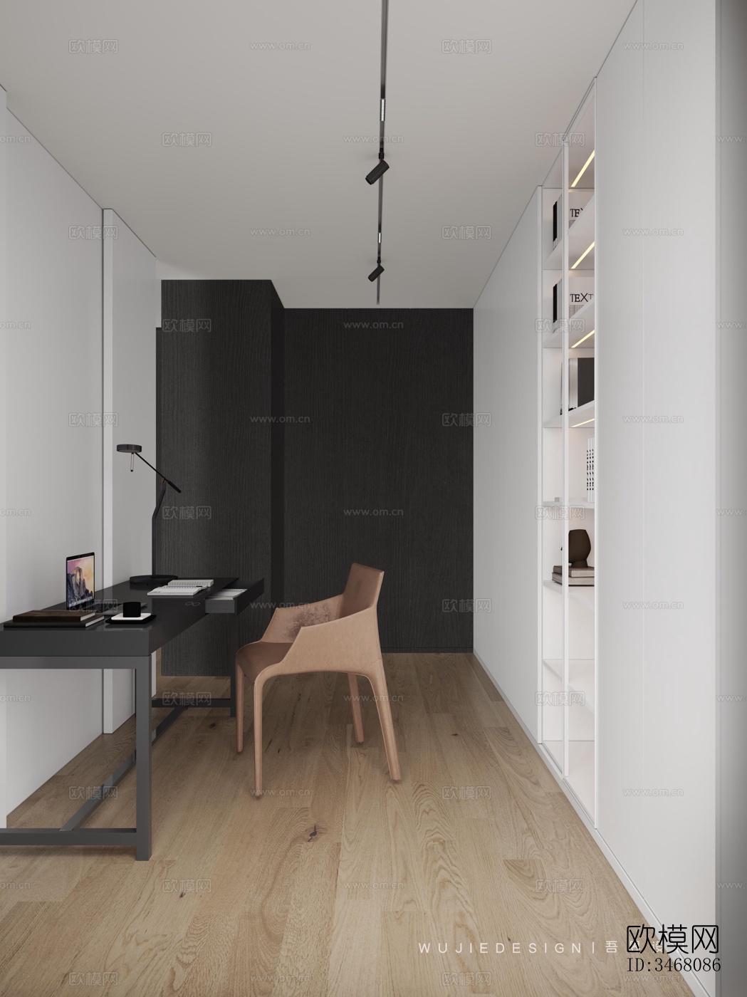 现代大平层效果图下载（渲染图4）