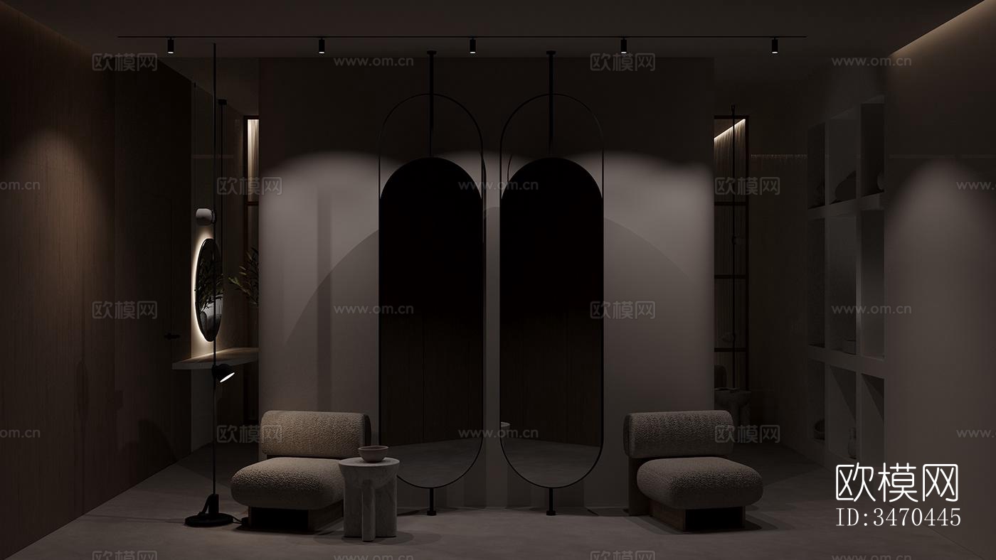 现代平层效果图下载（渲染图5）