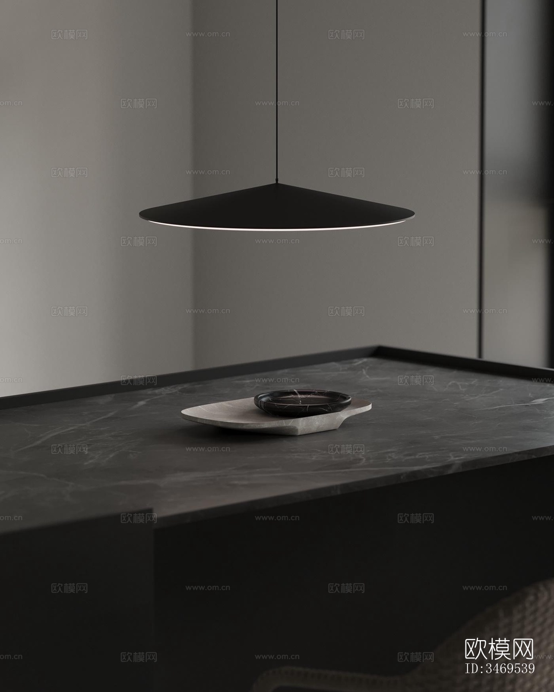 现代平层效果图下载（渲染图6）