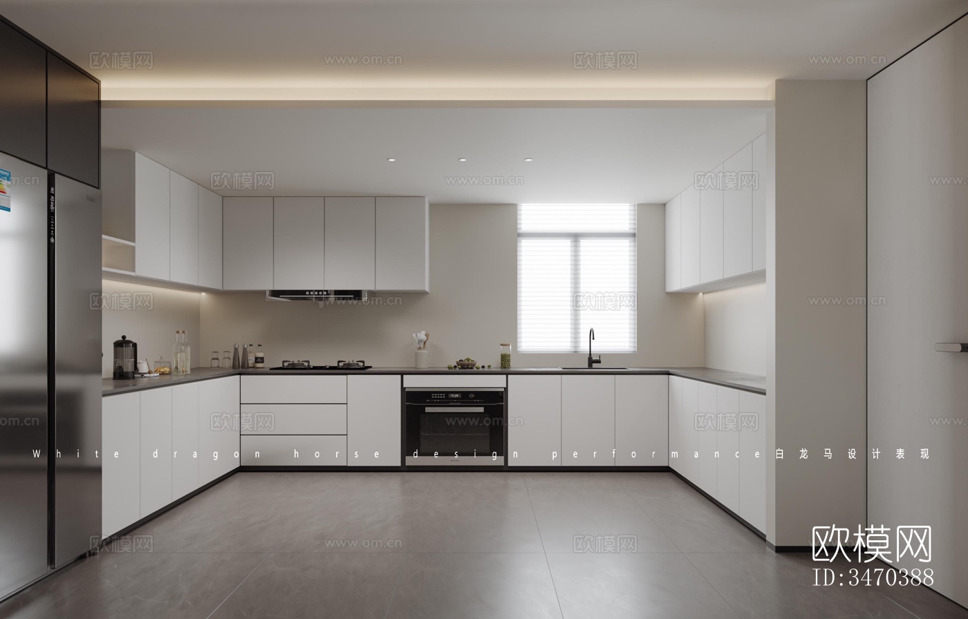 现代平层效果图下载（渲染图5）