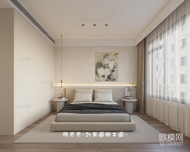 現(xiàn)代平層效果圖下載(渲染圖8)