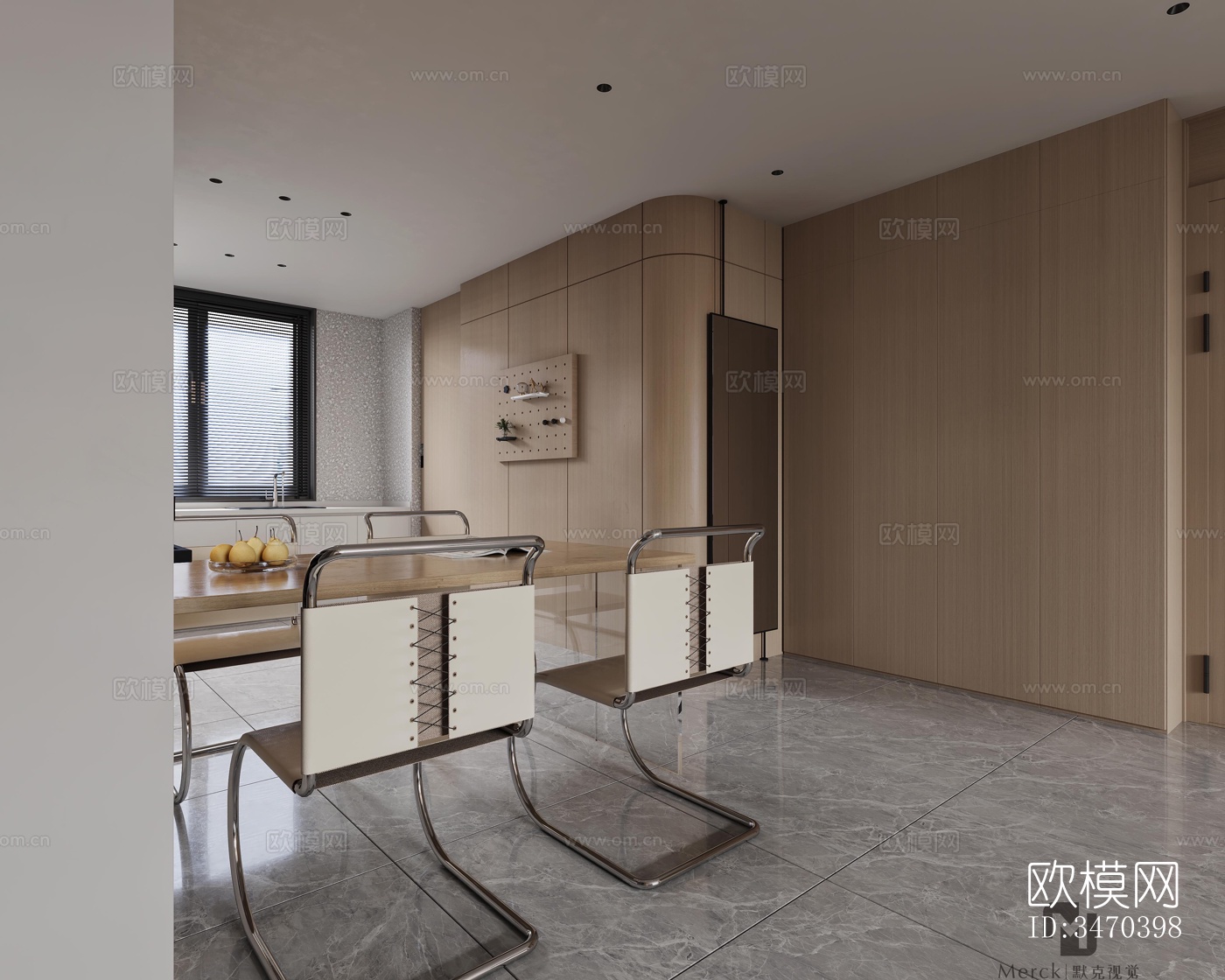 现代平层效果图下载（渲染图13）