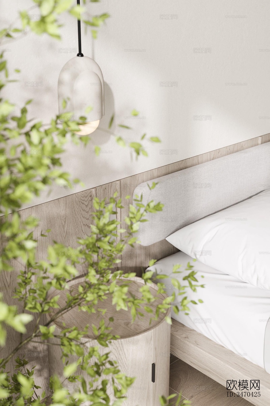 现代平层效果图下载（渲染图4）