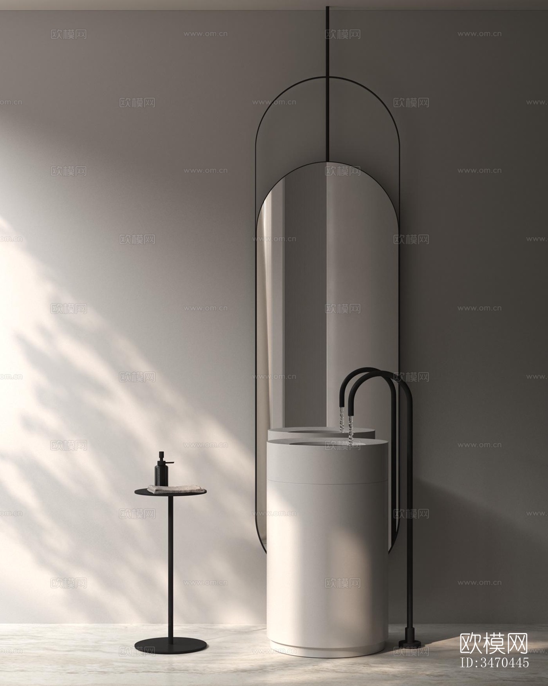 现代平层效果图下载（渲染图8）