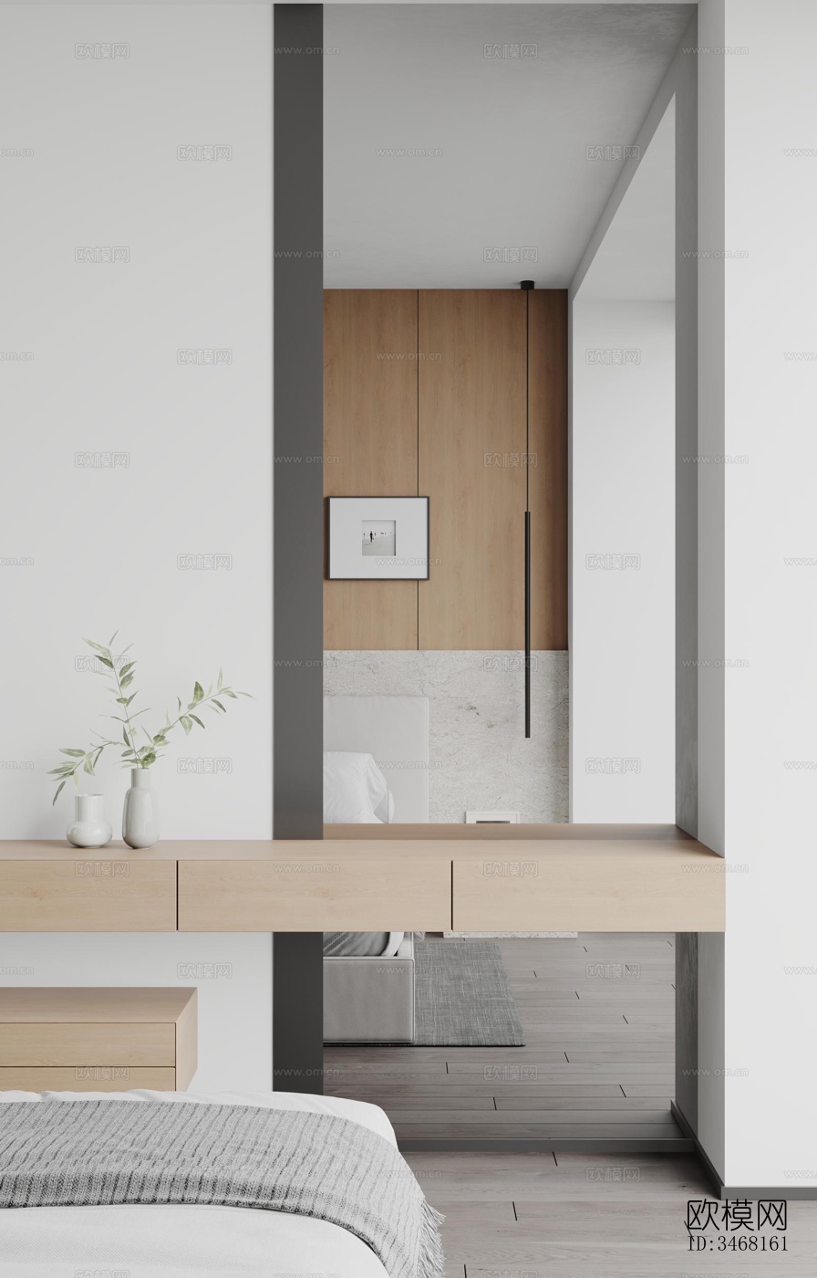 现代大平层效果图下载（渲染图9）