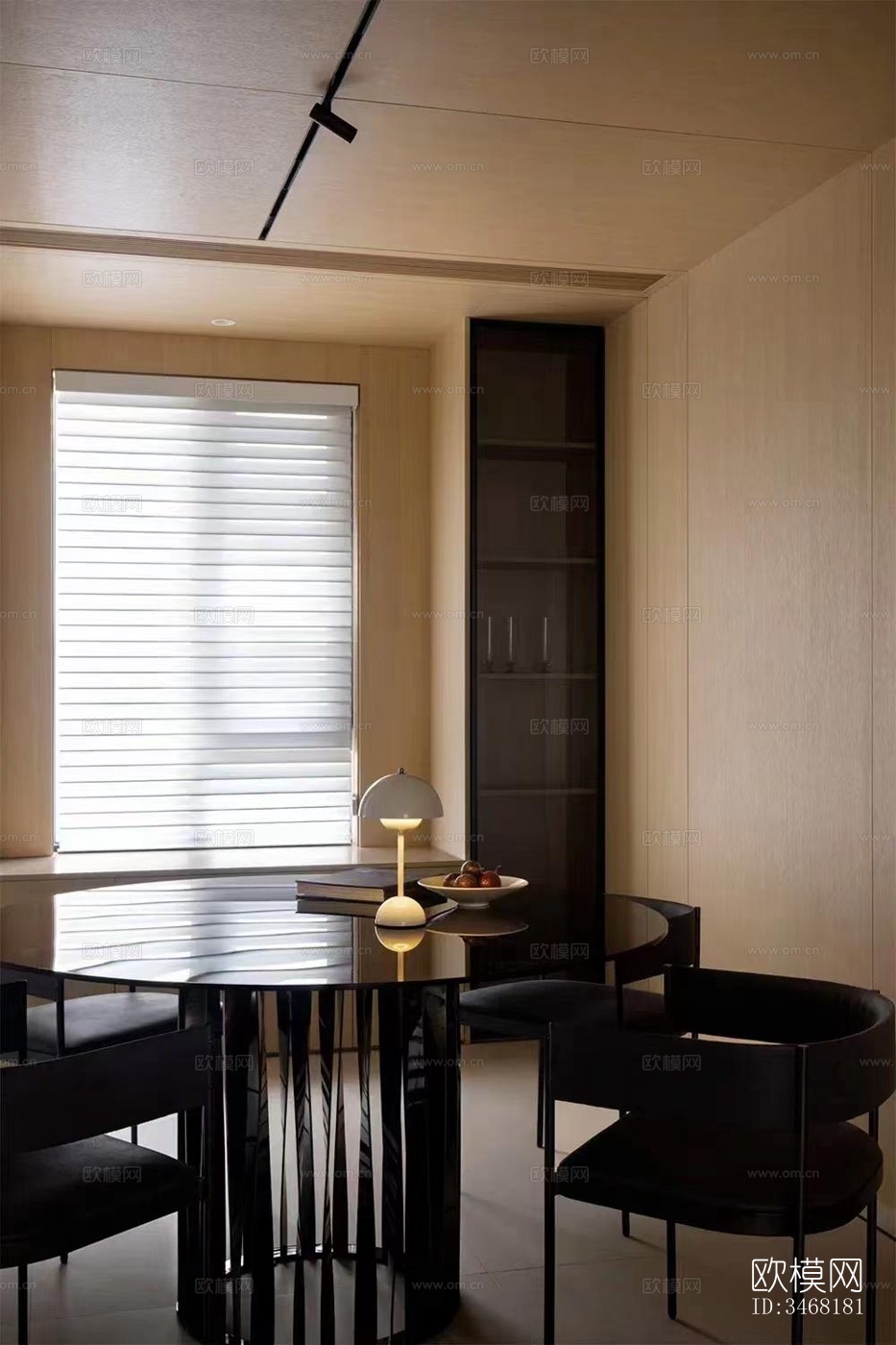 现代大平层效果图下载（渲染图3）