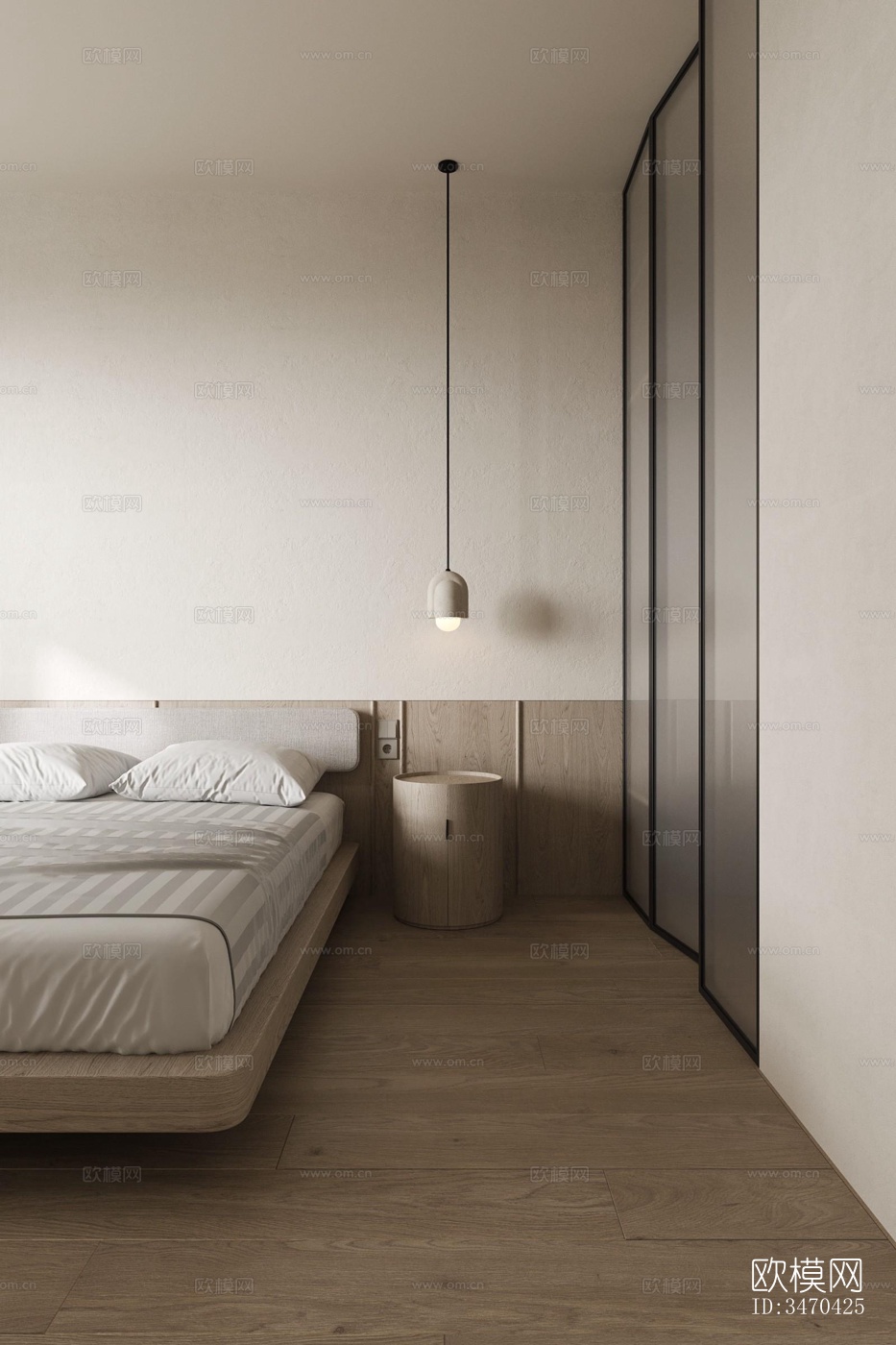 现代平层效果图下载（渲染图5）