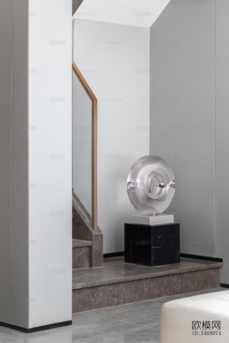 现代大平层效果图下载（渲染图12）