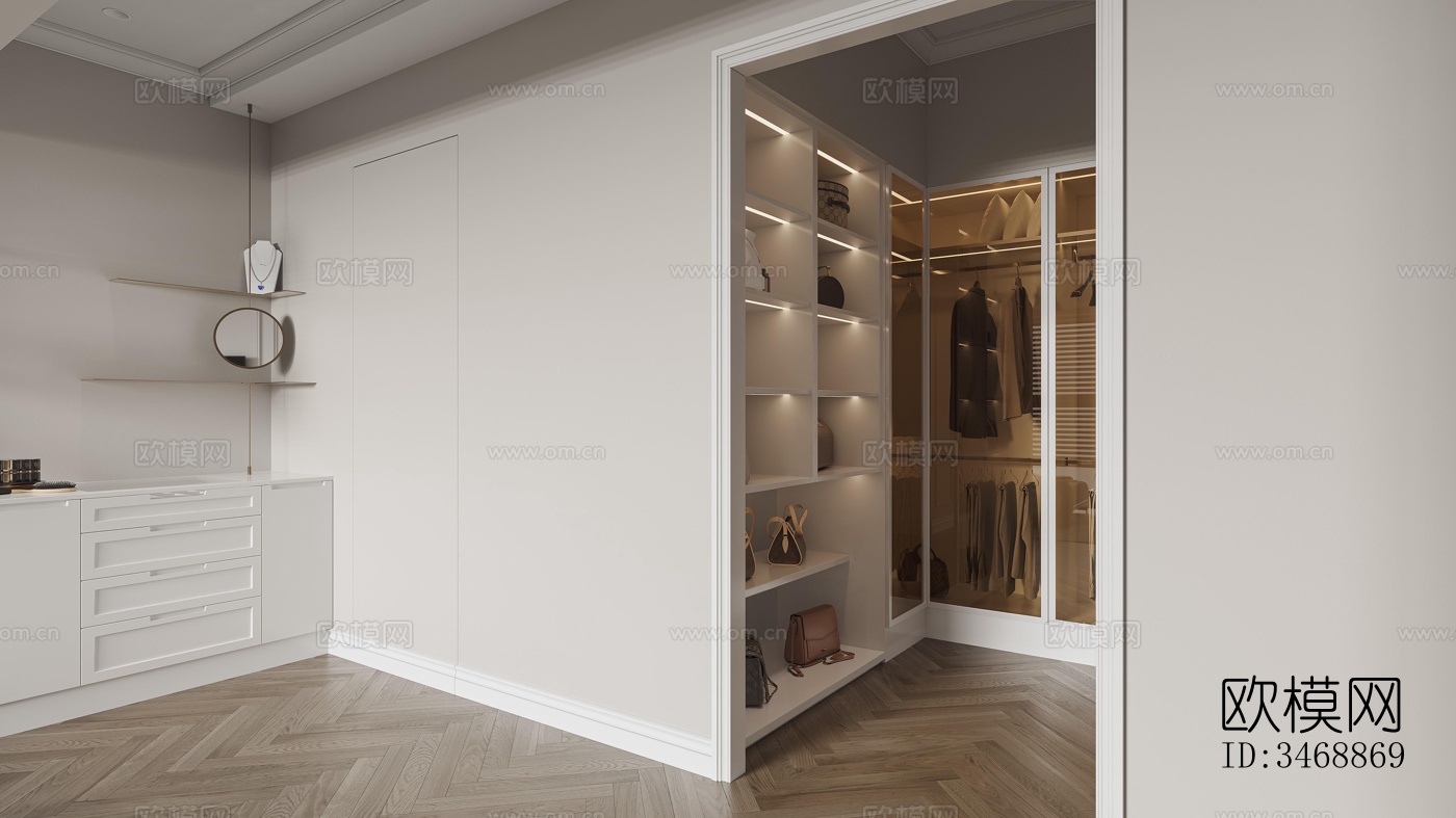 现代平层效果图下载（渲染图6）