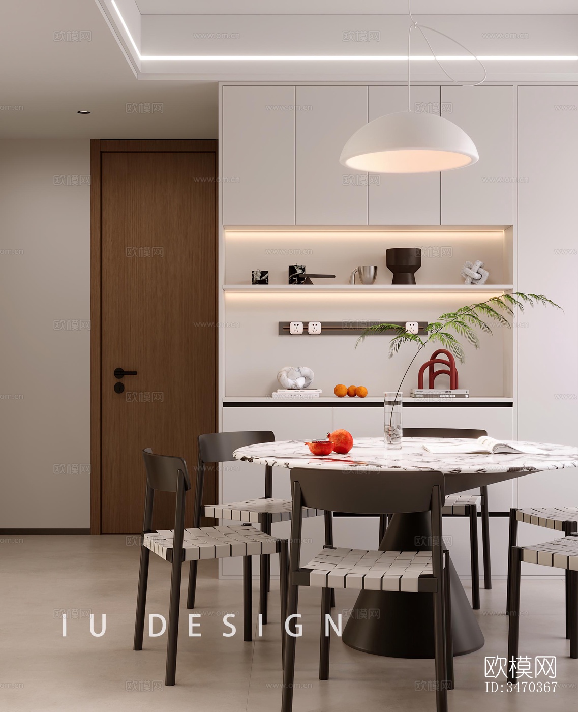 现代平层效果图下载（渲染图5）