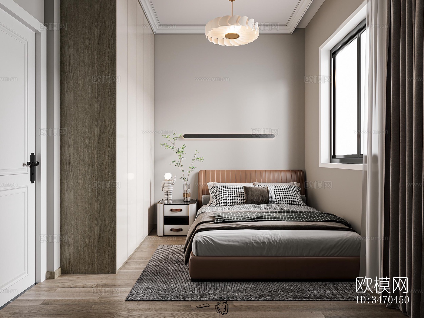 现代平层效果图下载（渲染图5）