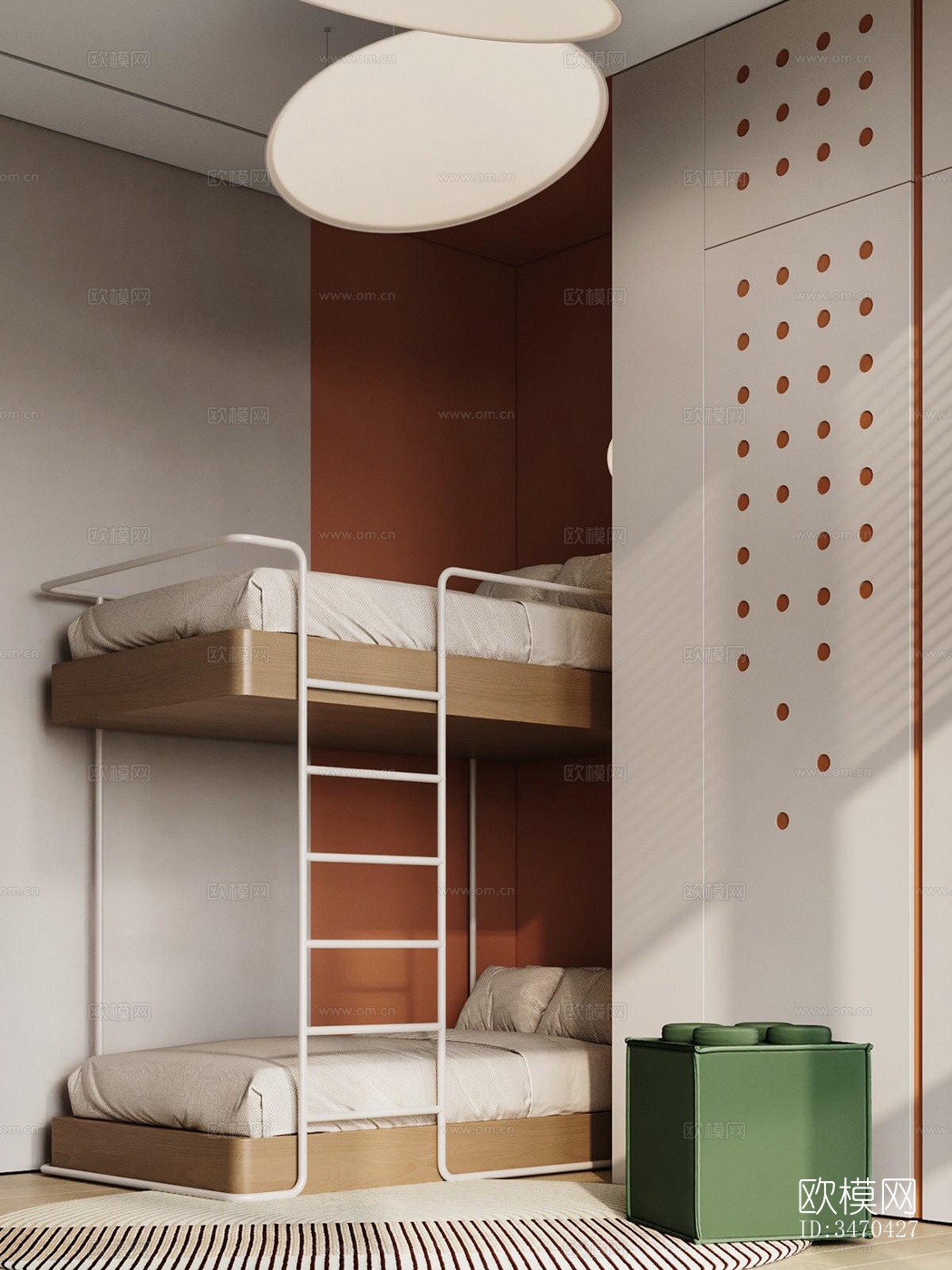 现代平层效果图下载（渲染图6）