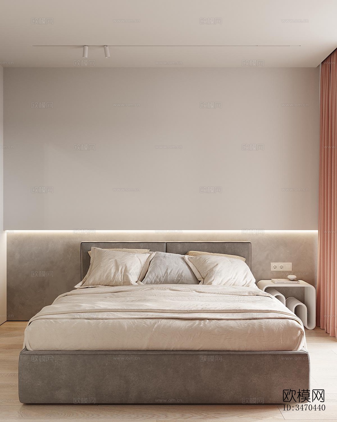 现代平层效果图下载（渲染图3）