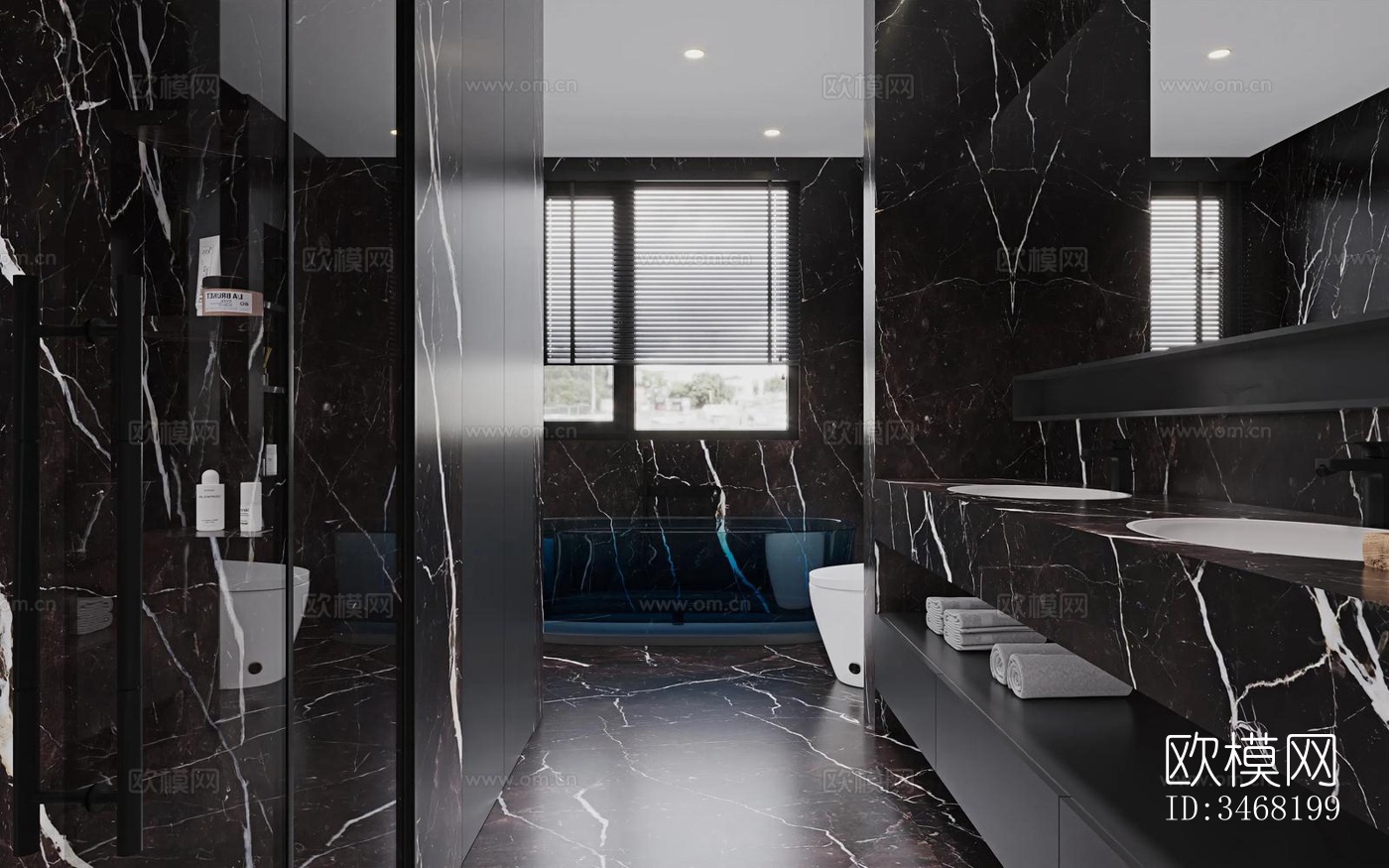 现代大平层效果图下载（渲染图10）