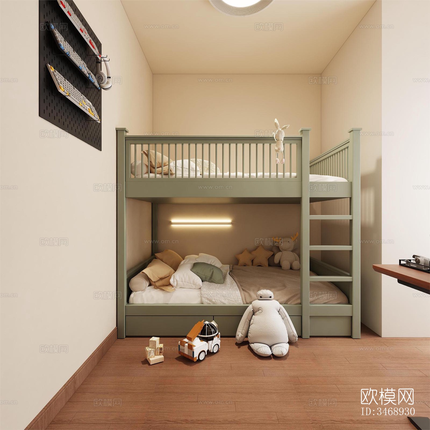 现代平层效果图下载（渲染图14）